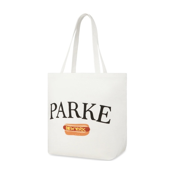 NEW Parke Official Chelsea Kramer Pop-Up Exclusive Hot Dog Tote Bag - Picture 3 of 3